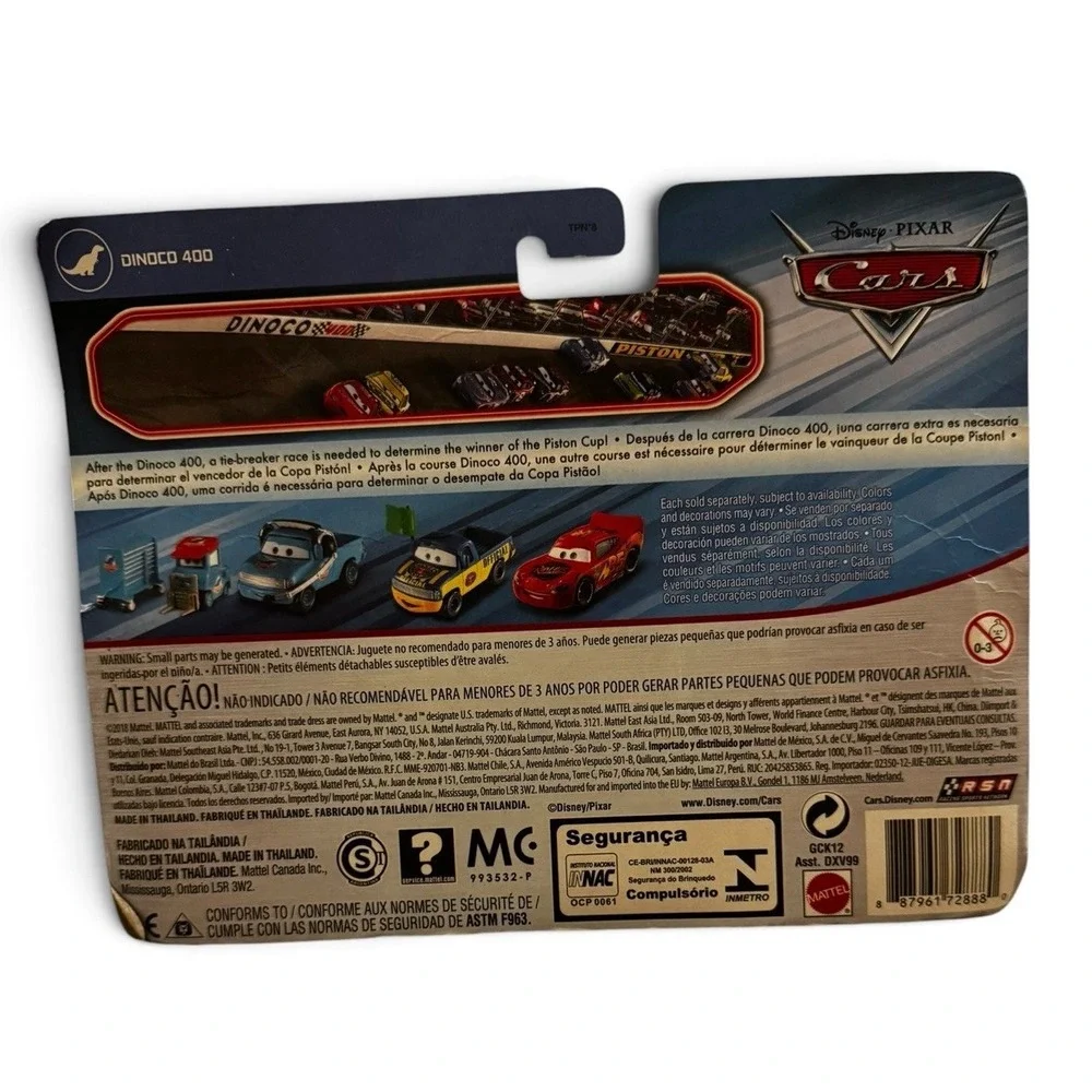 Disney Pixar Cars Charlie Checker & Race Official Tom 2 Pack Mattel Diecast NIP